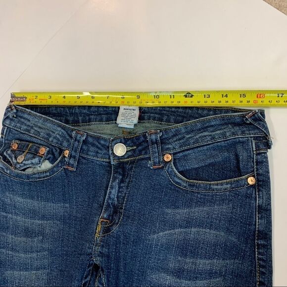 True Religion Medium Wash Julie Trouser/Wide Leg - Picture 8 of 13